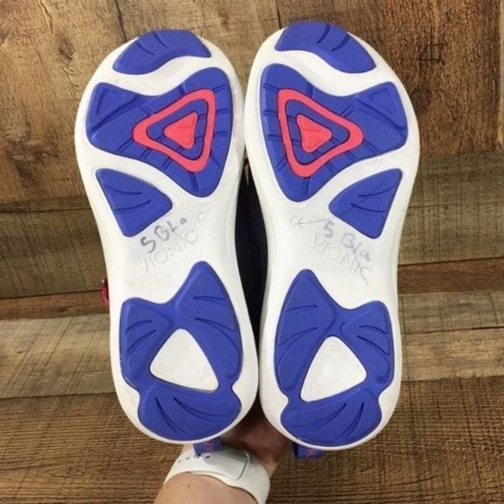 3/$20 Vionic Blue Agile Fyn Athletic Shoes Orthotic Womens 5 Lace Up Sneakers - Picture 11 of 13